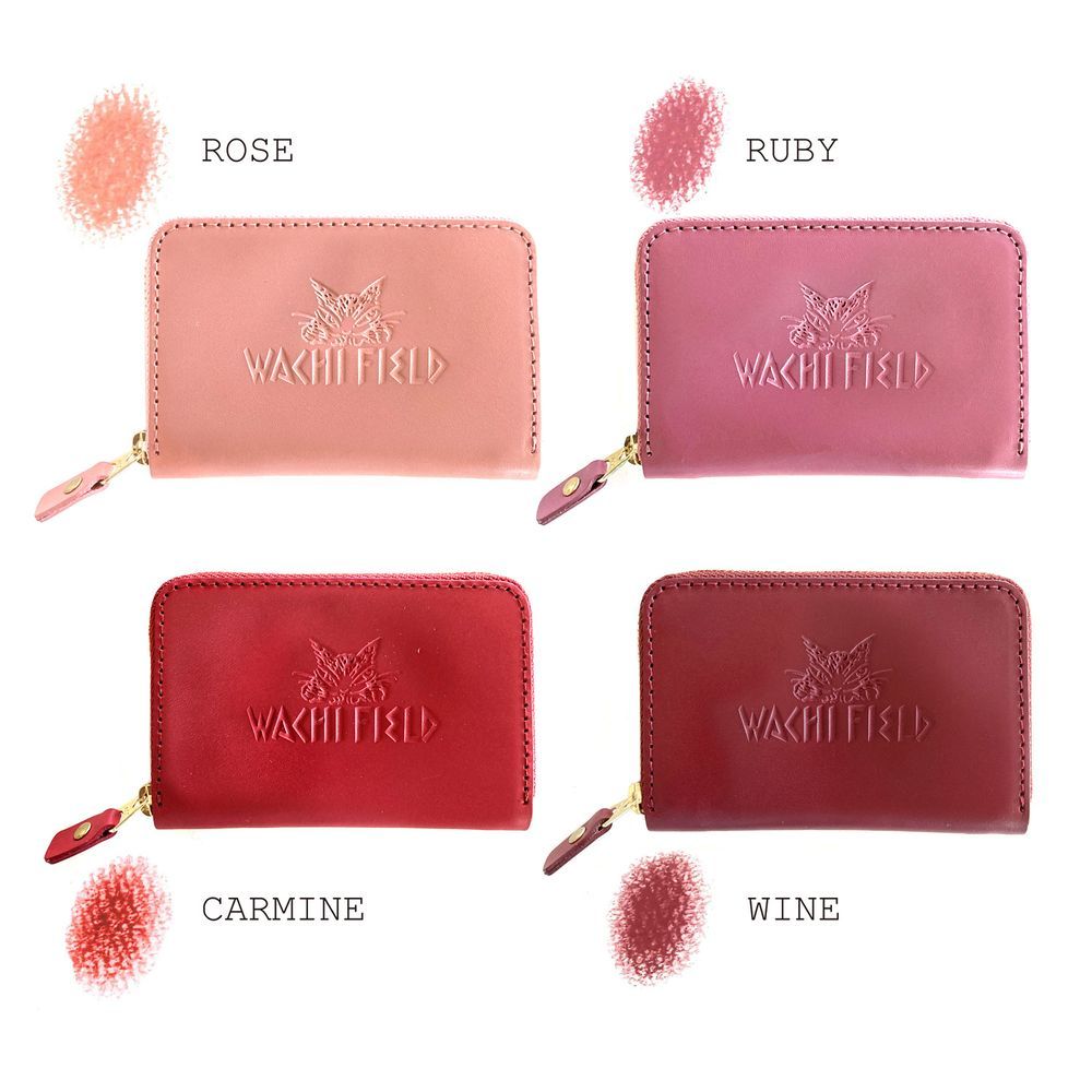 Leather goods - Pastel leather card purse - WACHIFIELD