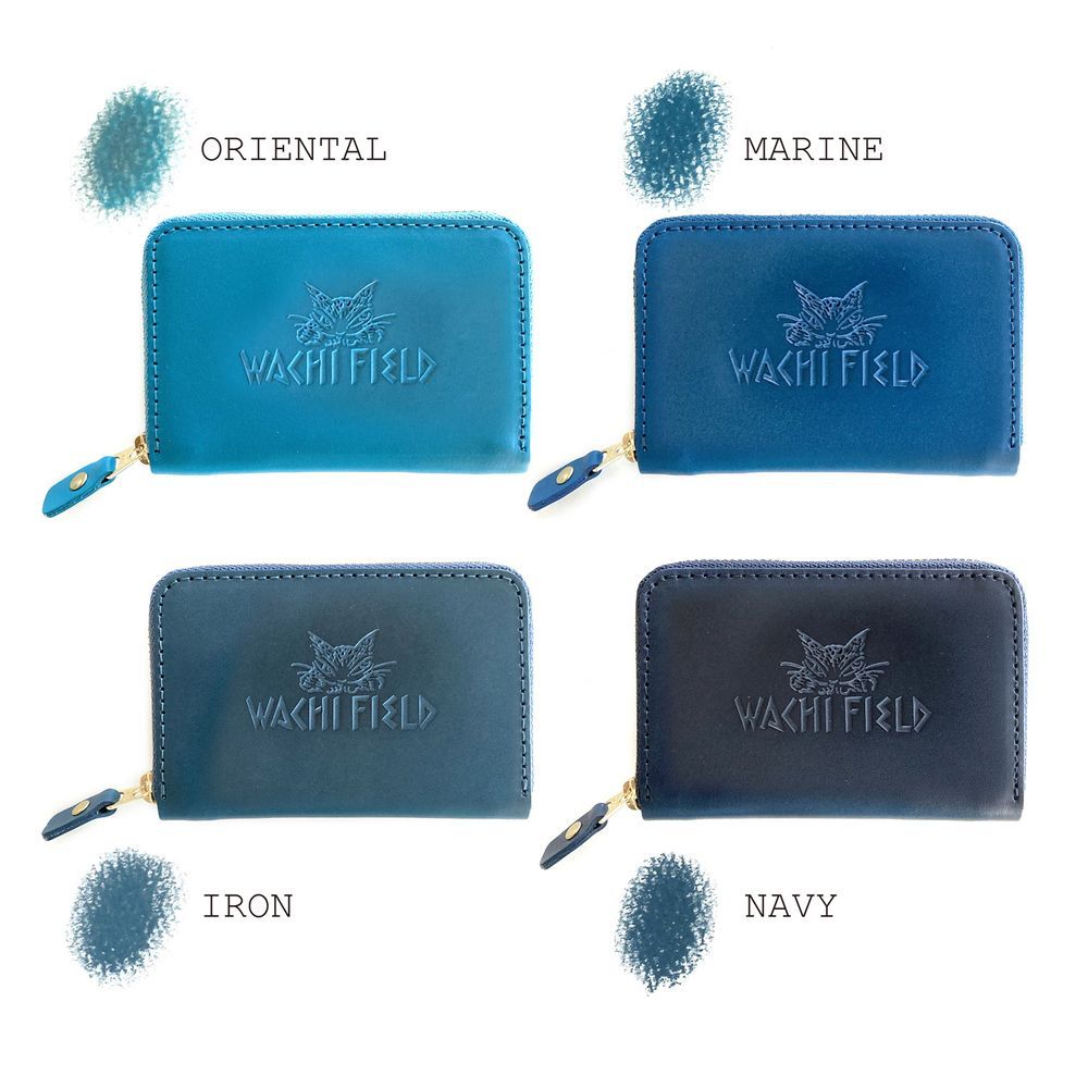 Leather goods - Pastel leather card purse - WACHIFIELD
