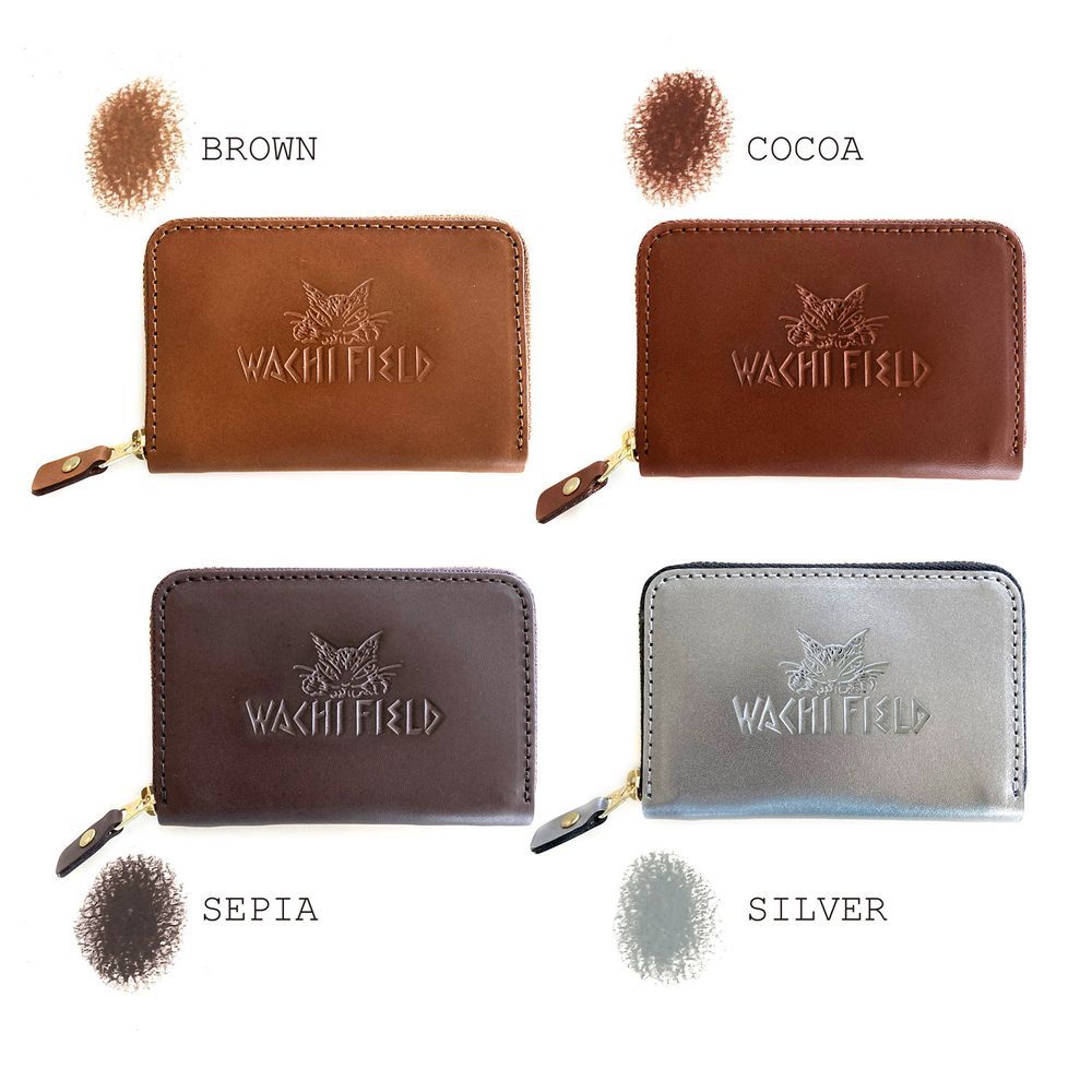 Leather goods - Pastel leather card purse - WACHIFIELD