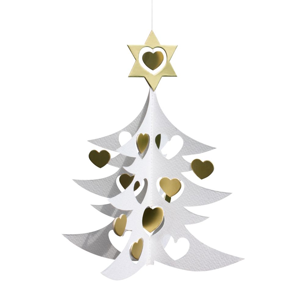 Autres décorations de Noël - Sapin de Noël, coeurs, double - LIVINGLY