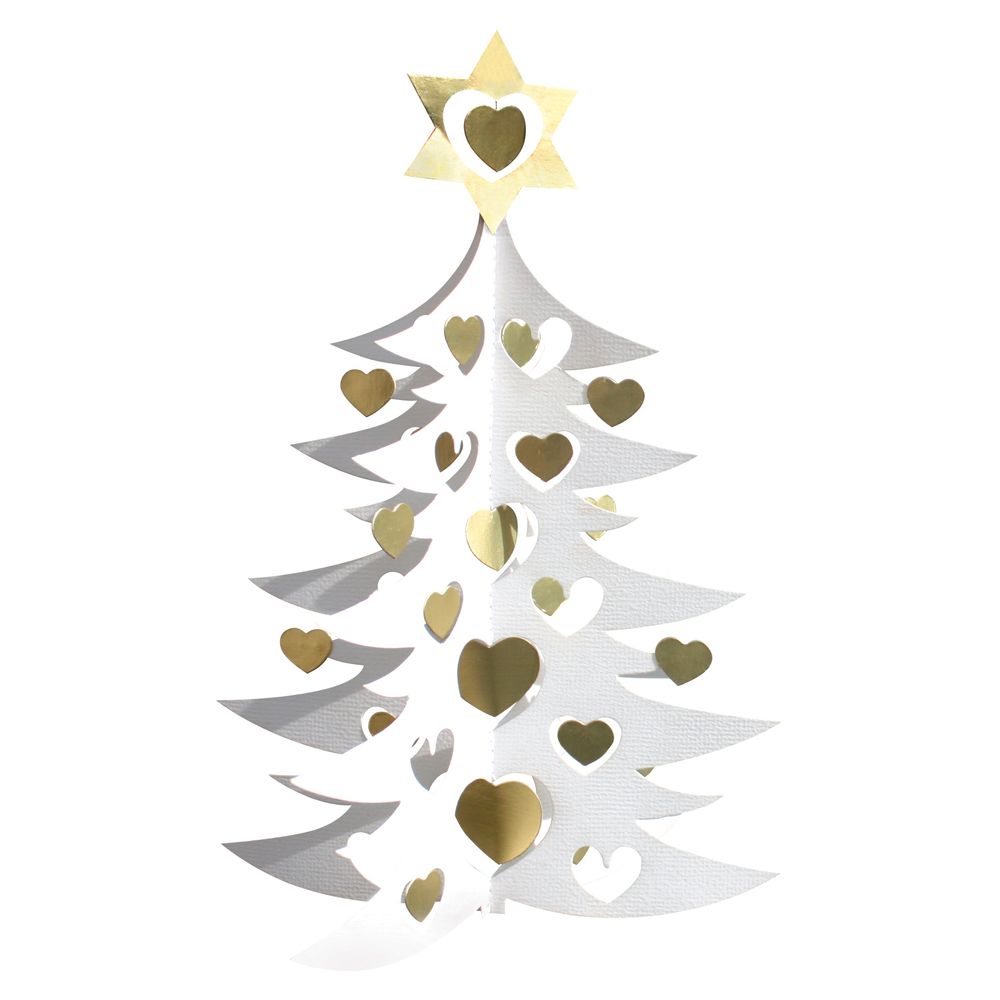 Autres décorations de Noël - Sapin de Noël, coeurs, double - LIVINGLY