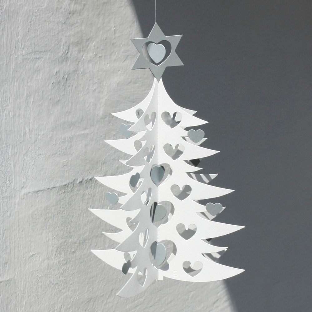 Autres décorations de Noël - Sapin de Noël, coeurs, double - LIVINGLY