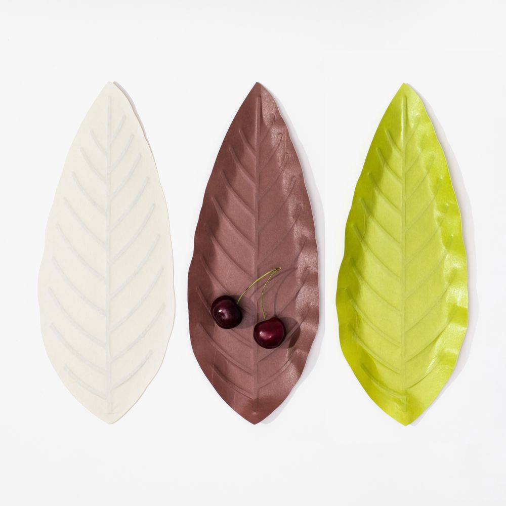 Gifts - Flexible Hanji Paper Tray - Leaf - KHJ STUDIO