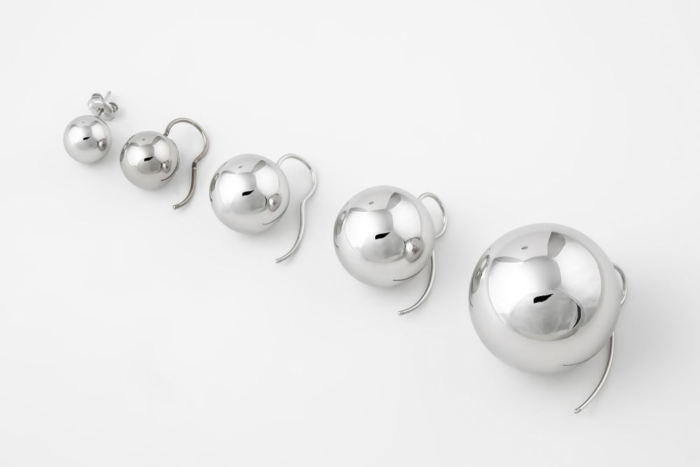 Bijoux - Boucles d'oreilles sphère grandes - BORD DE L'EAU