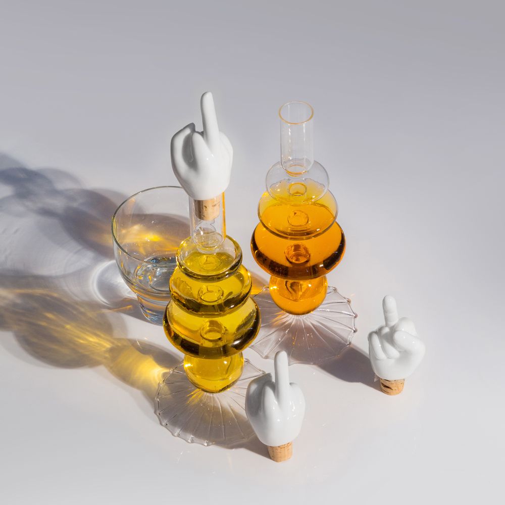 Decorative objects - Bottle Sealer / Peace, F*ck, Rock'n'roll - DONKEY PRODUCTS