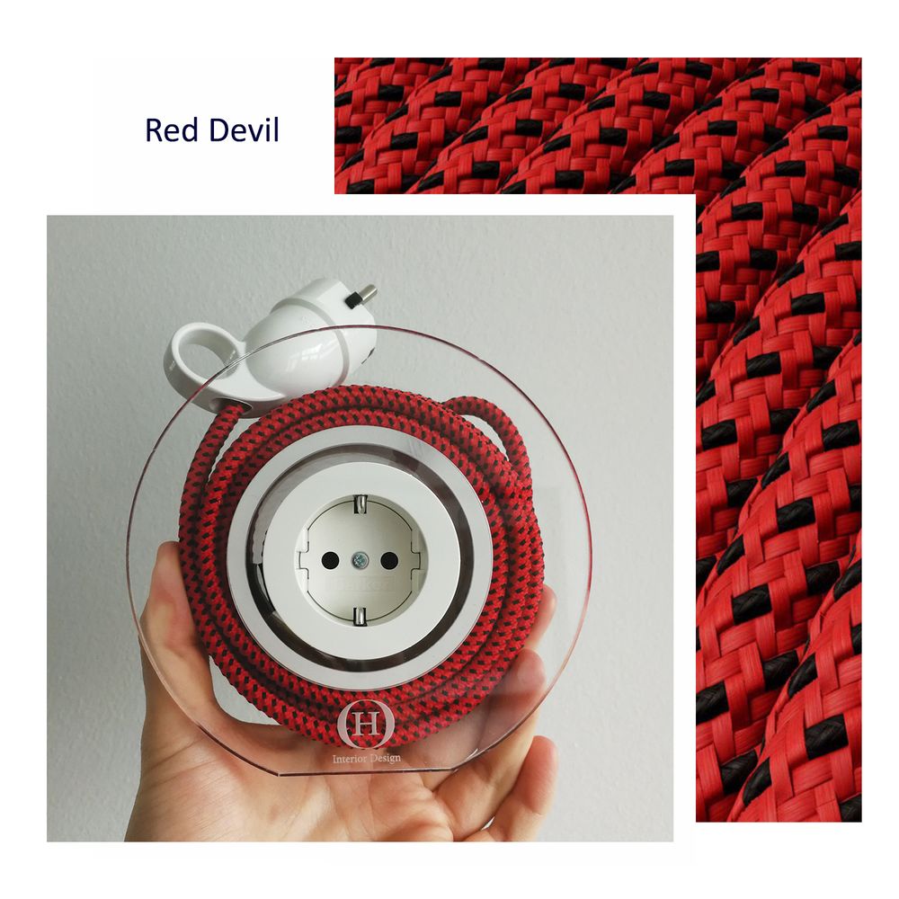 Design objects - Extension Cord for 2 Plugs - Red Devil - OH INTERIOR DESIGN