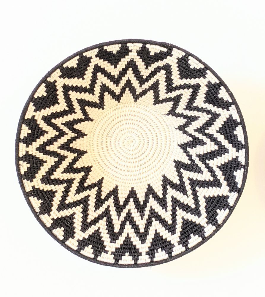 Autres décorations murales - Corbeille Sun blanc et ivoire - MALKIA HOME