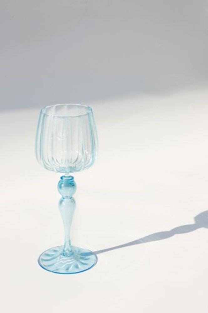 Verre d'art - Gobelet bleu - SOLUNA ART GROUP