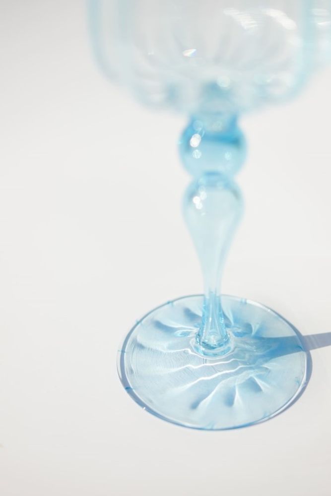 Verre d'art - Gobelet bleu - SOLUNA ART GROUP