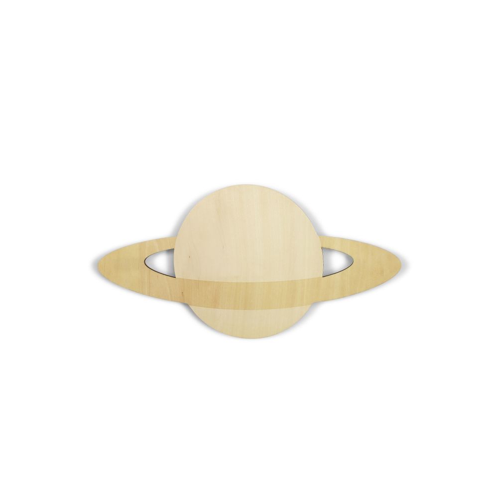 Other wall decoration - Wooden Silhouette Wall Light – Saturn - SOMESHINE