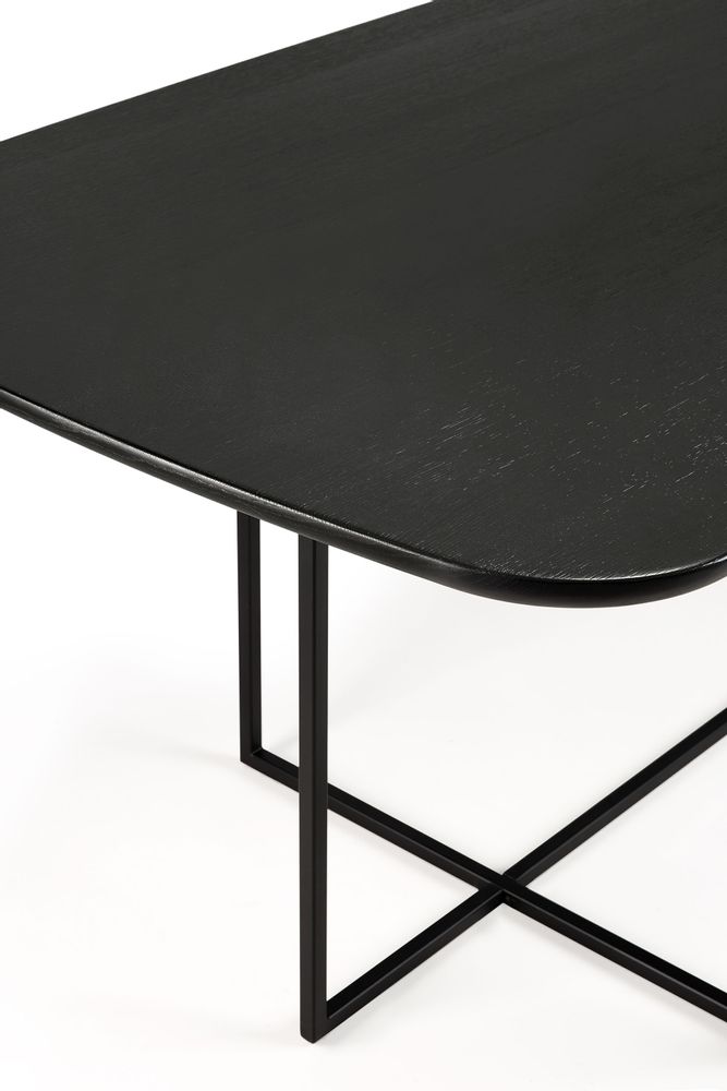 Dining Tables - Oak Arc black dining table - ETHNICRAFT