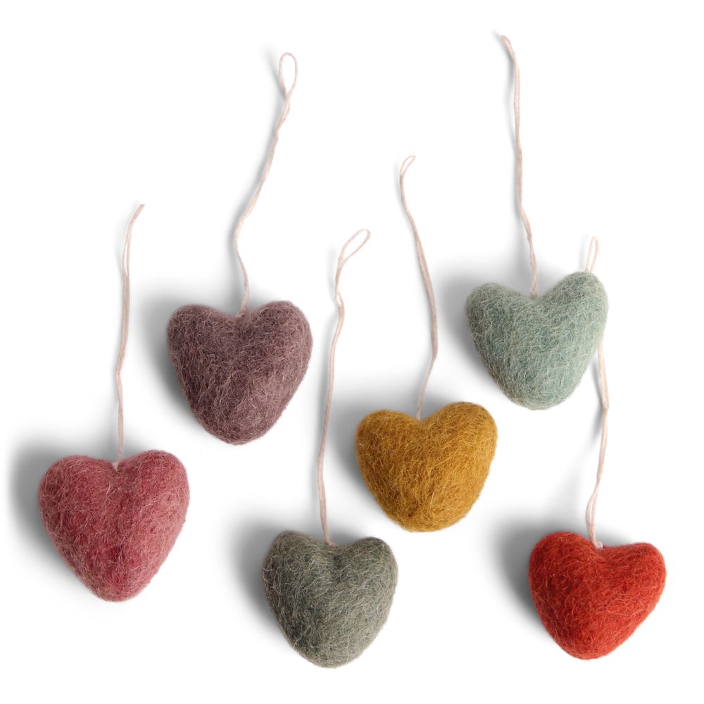 Objets de décoration - Superbes ornements en feutre - GRY & SIF