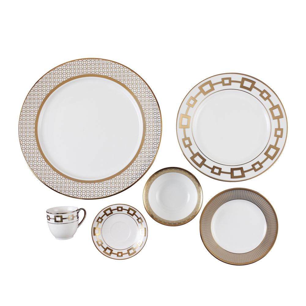 Ceramic - Table ware the Golden Palm (s/6) - VAN ROON LIVING