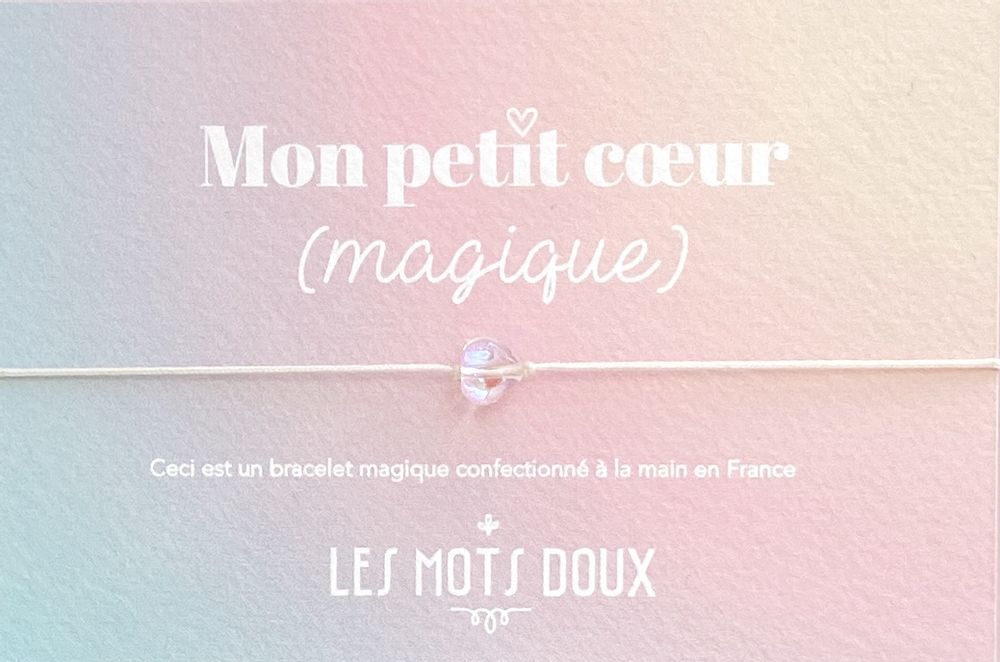 Bijoux - Mon Petit Coeur Magique : Cristal - LES MOTS DOUX