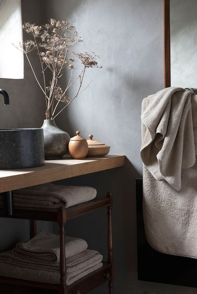 Serviettes de bain - Serviette éponge et gant de toilette - AIGREDOUX