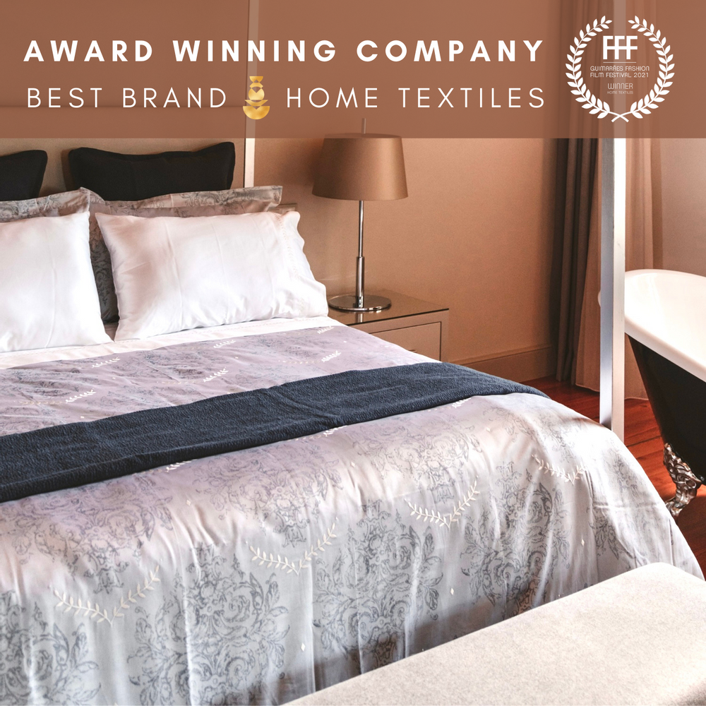 Bed linens - Duvet Cover - Embroidered Duvet Cover 600 TC + 2 Pillowcases 50*75 CM (FLAGSHIP) - VIDDA ROYALLE