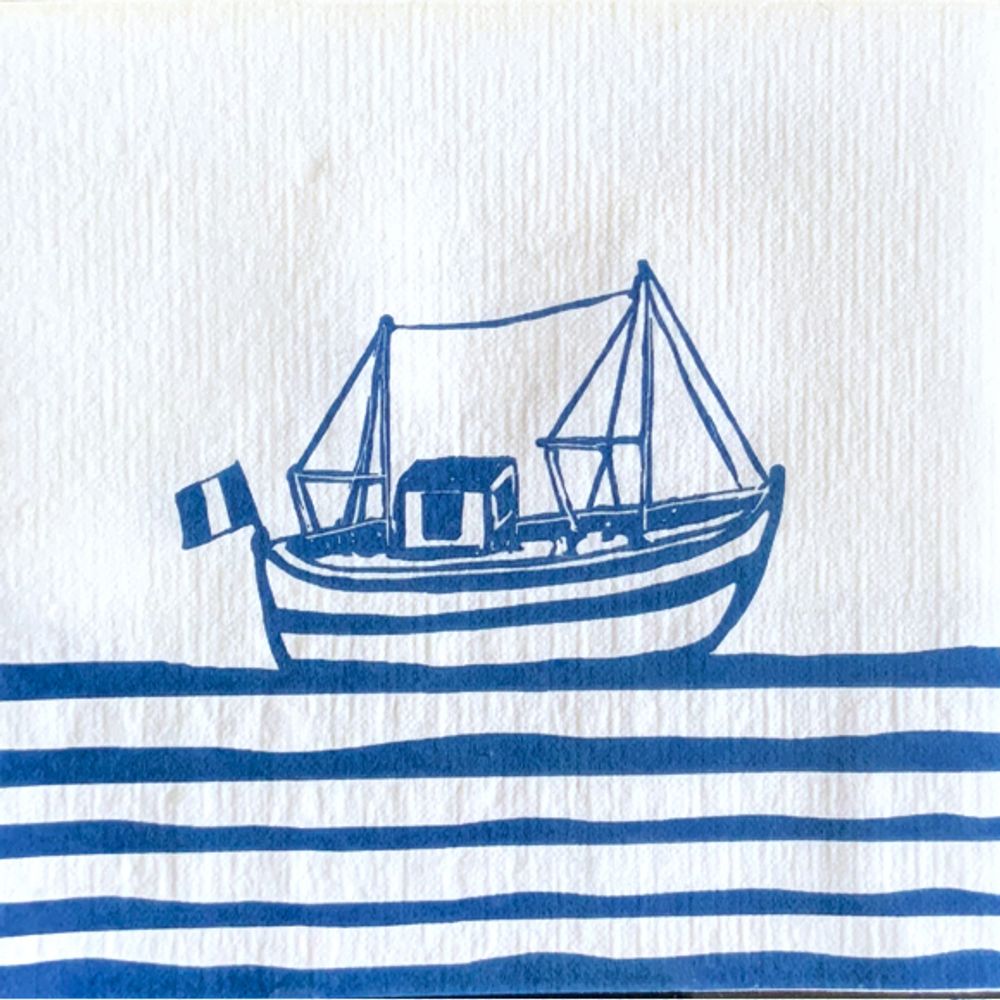 Napkins - Napkin Chalutier - FRANCOISE PAVIOT