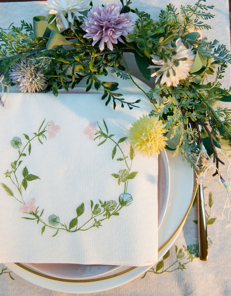 Napkins - Napkin Fleur des prés - FRANÇOISE PAVIOT