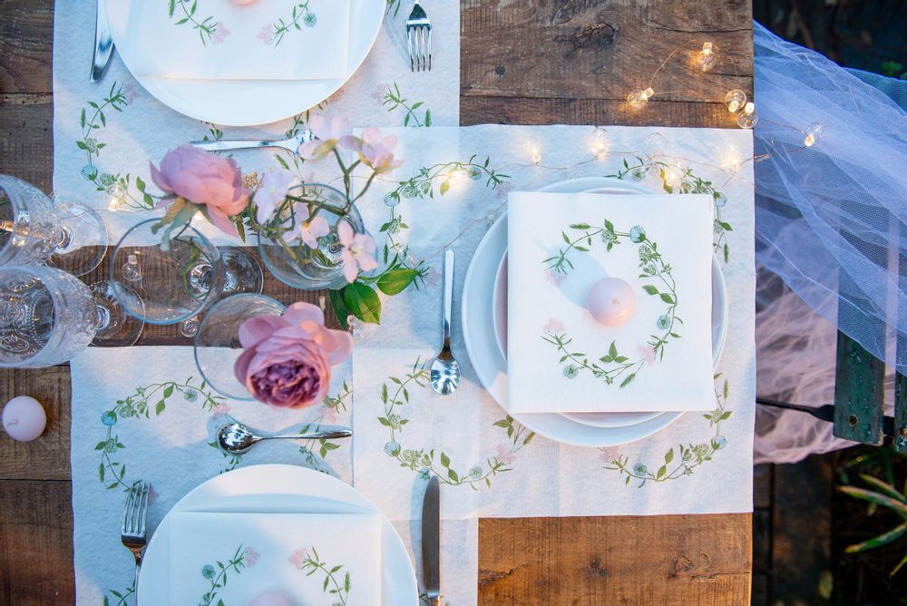 Napkins - Napkin Fleur des prés - FRANÇOISE PAVIOT