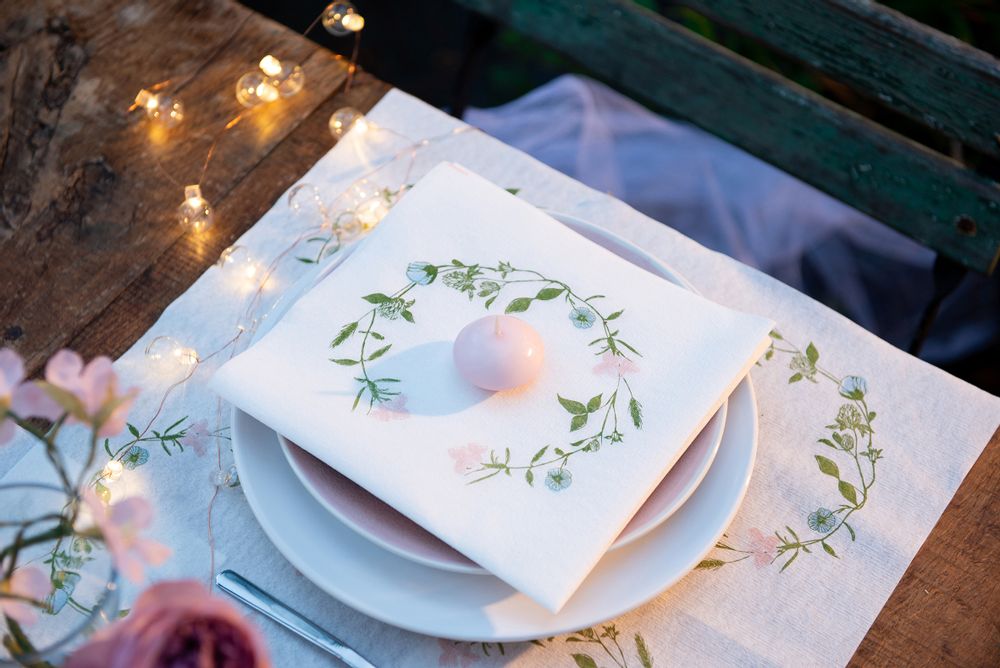 Napkins - Napkin Fleur des prés - FRANÇOISE PAVIOT