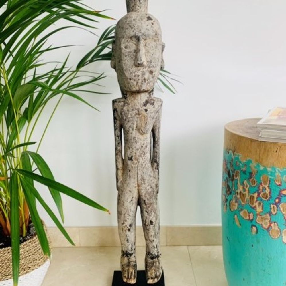 Sculptures, statuettes and miniatures - STATUES - Wooden decoration with Stand - CASA NATURA