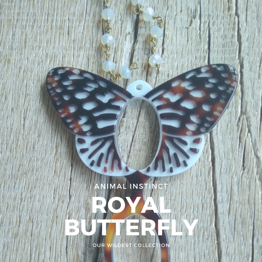 Lunettes - Collier à lunettes-Papillon Royal - FLIPPAN' LOOK