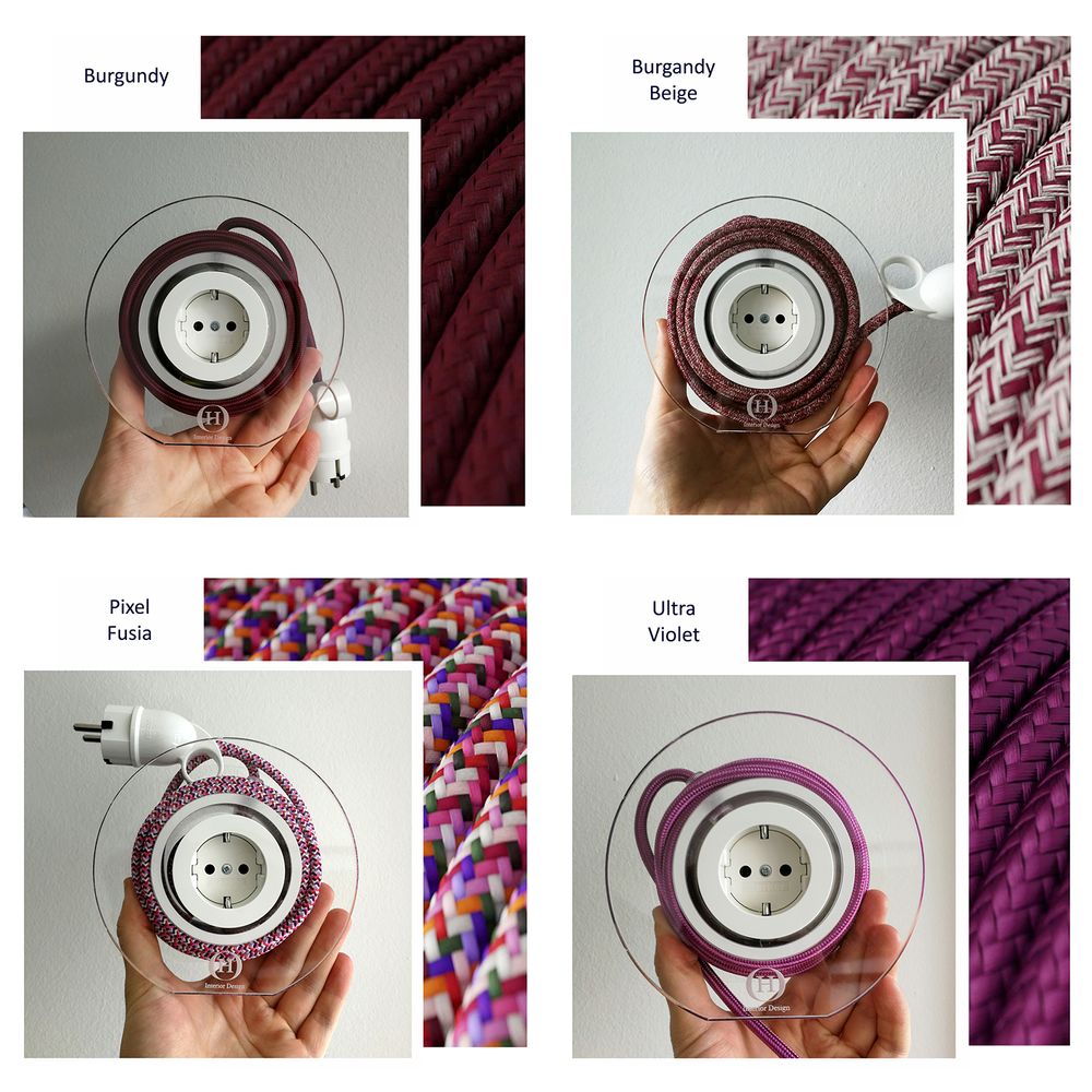 Design objects - Extension Cord for 2 Plugs - Over 80 Colors - OH INTERIOR DESIGN