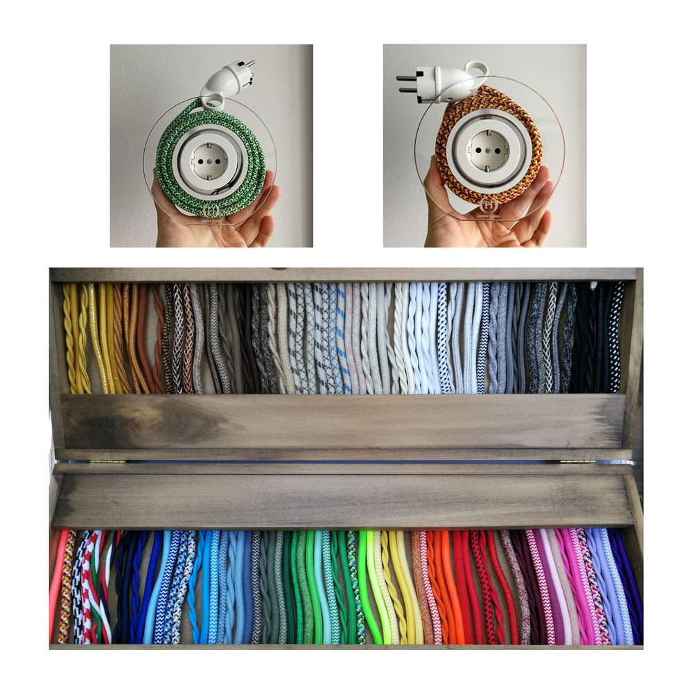 Design objects - Extension Cord for 2 Plugs - Over 80 Colors - OH INTERIOR DESIGN
