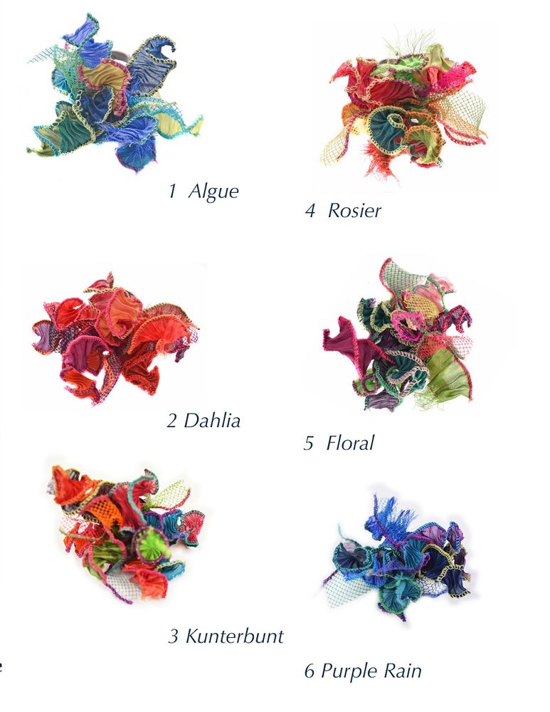 Bijoux - Broches textiles Etincelles - LINÉ-GÖLZ
