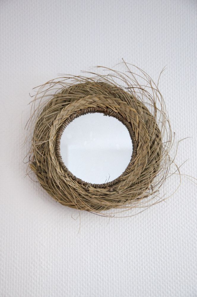 Miroirs - Miroirs en Raphia fabriqué à la main  - MON SOUK FRANCE