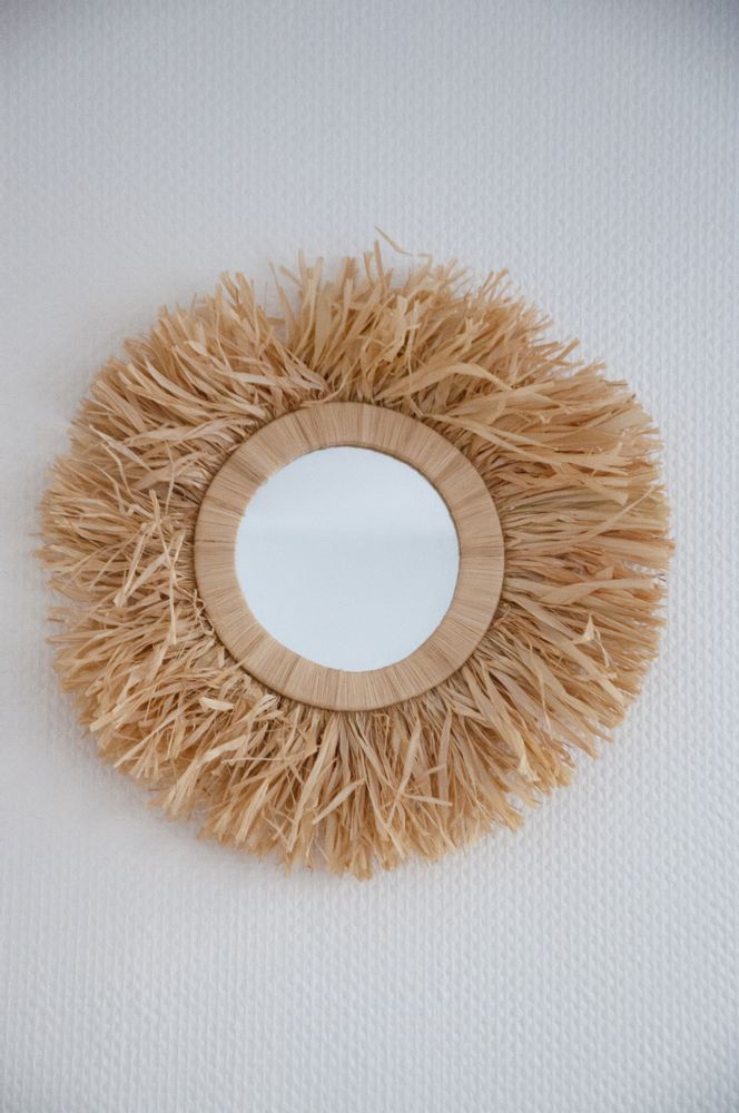 Miroirs - Miroirs en Raphia fabriqué à la main  - MON SOUK FRANCE