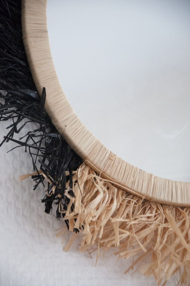 Miroirs - Miroirs en Raphia fabriqué à la main  - MON SOUK FRANCE