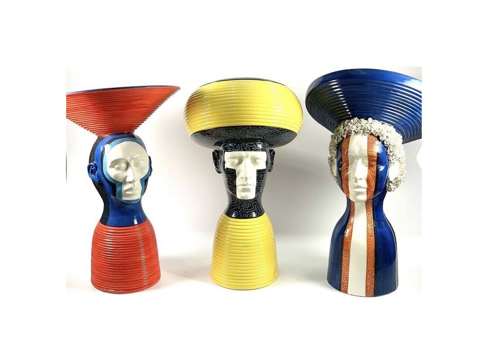 Design objects - DESIGN HEADS CENTERPIECE - MOSCHE BIANCHE