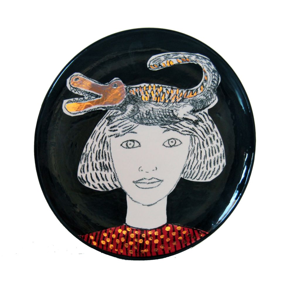 Assiettes au quotidien - PLATEAUX AUTOPORTRAIT DESIGN UNIQUE - MOSCHE BIANCHE