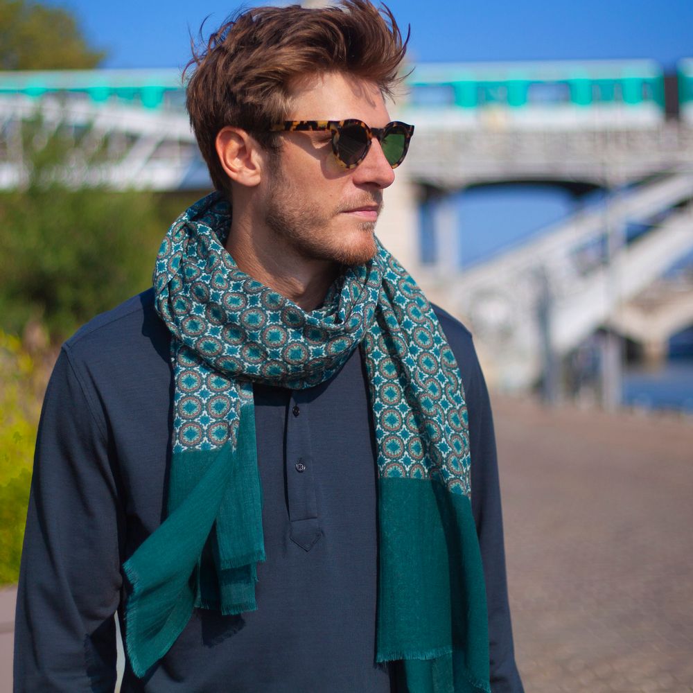 Foulards et écharpes - FOULARD HOMME WADI RUM COTON BIO - AV08 PARIS