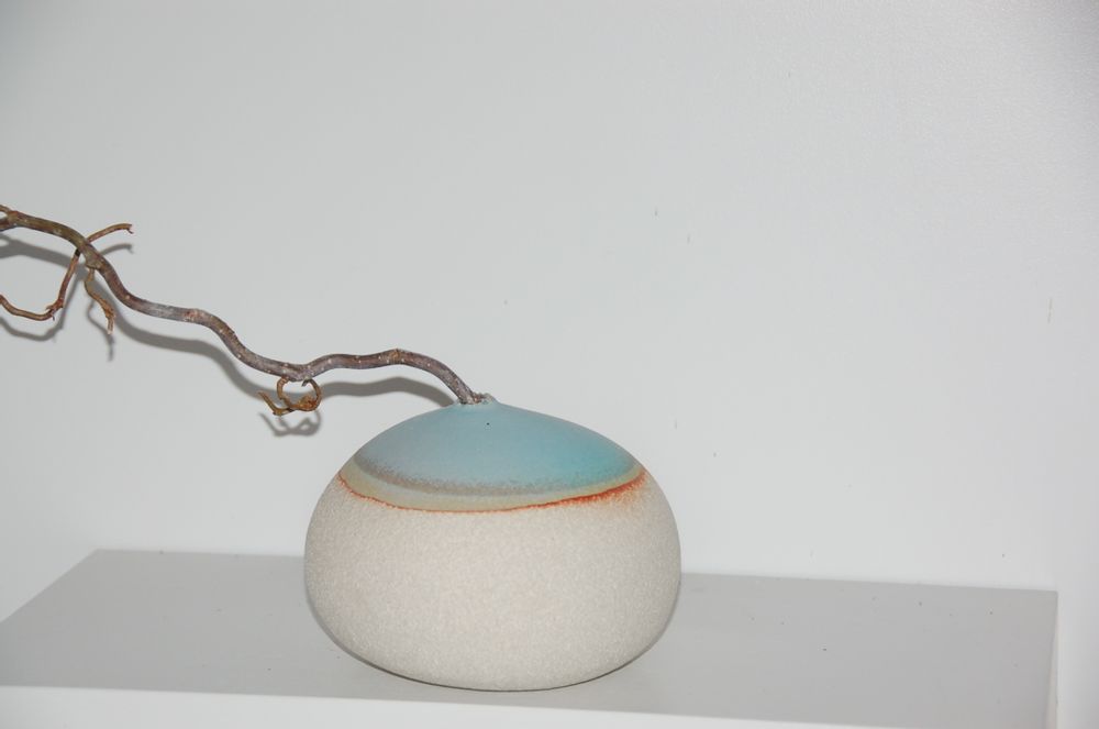 Vases - Galet - Soliflore en porcelaine - BLEU TERRE
