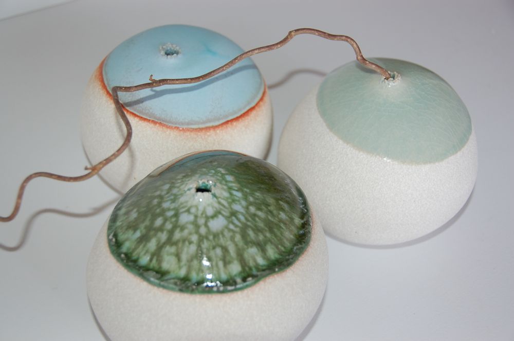 Vases - Galet - Soliflore en porcelaine - BLEU TERRE