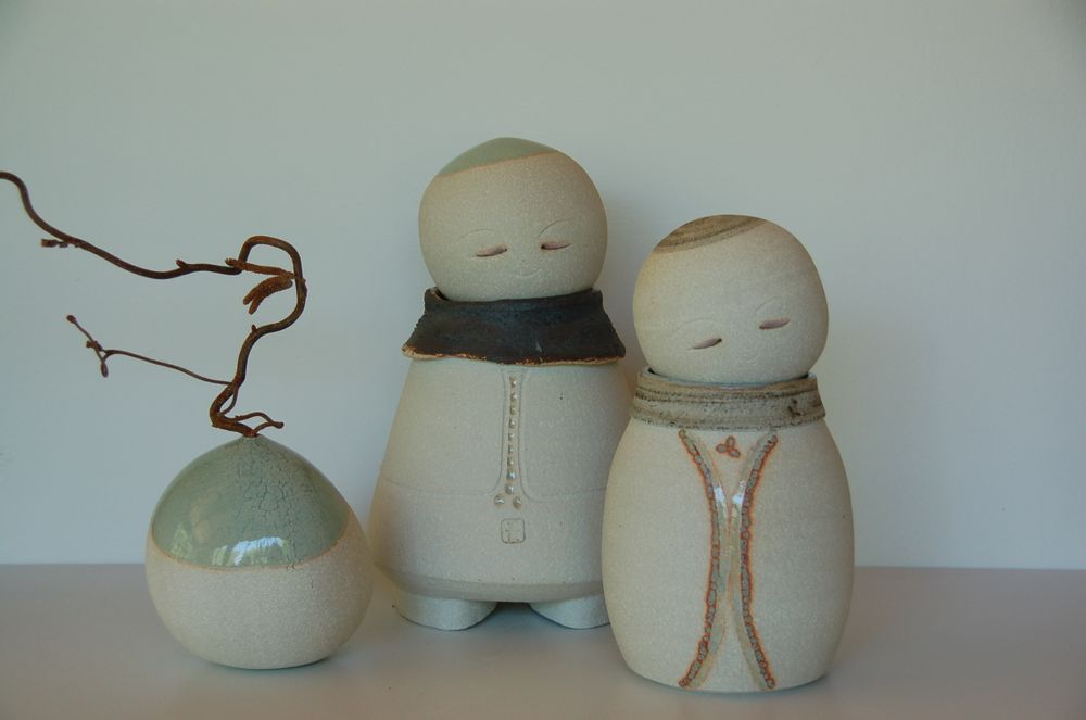 Vases - Galet - Soliflore en porcelaine - BLEU TERRE