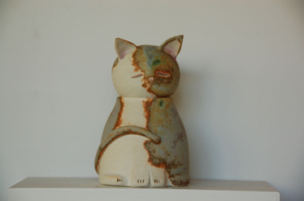 Céramique - Bouddha animaux - BLEU TERRE