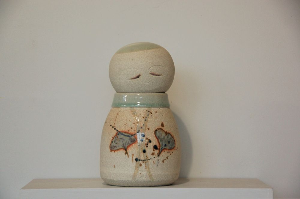Céramique - Bouddha-Jizô. - BLEU TERRE