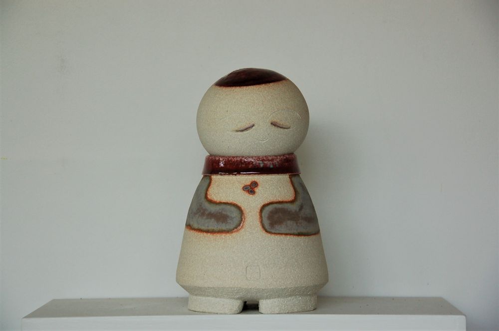 Céramique - Bouddha-Jizô. - BLEU TERRE