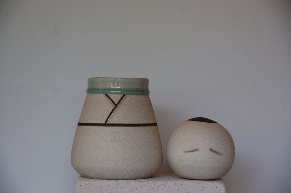 Céramique - Bouddha-Jizô. - BLEU TERRE