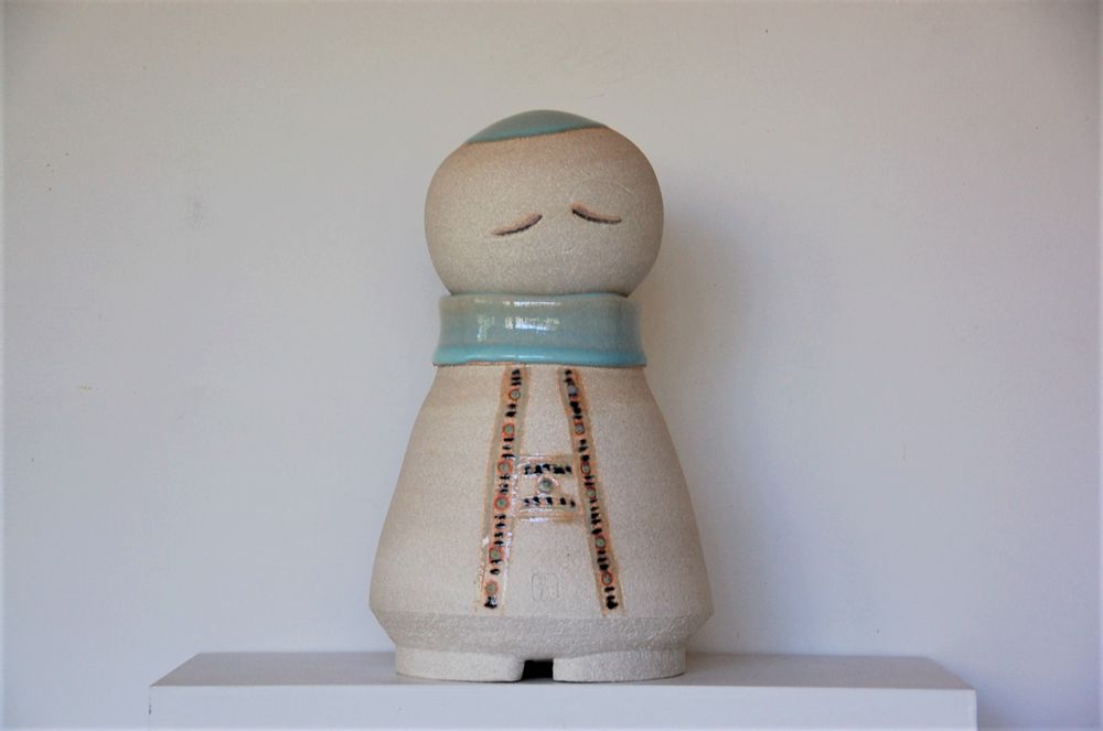 Céramique - Bouddha-Jizô. - BLEU TERRE