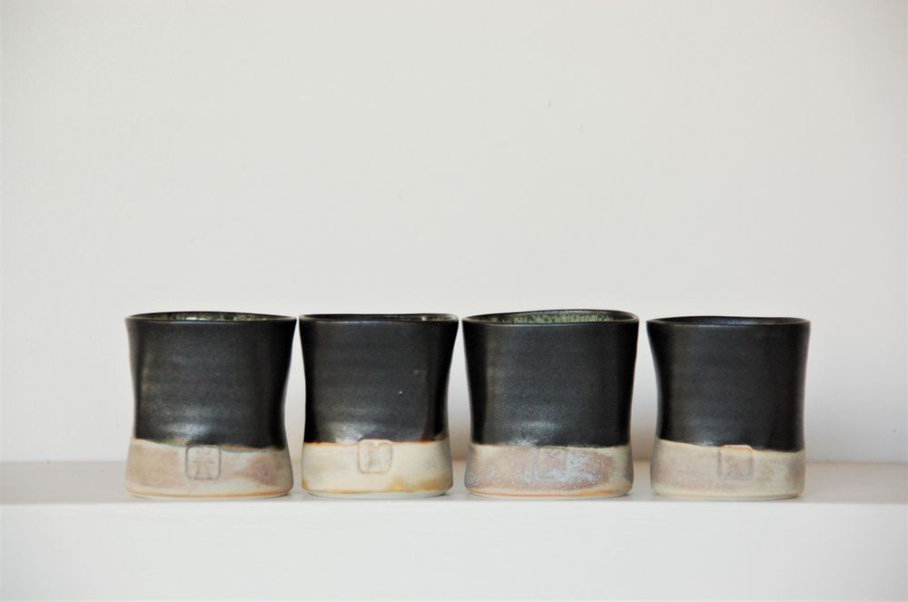Tasses et mugs - Tasse à café carrée en porcelaine. - BLEU TERRE