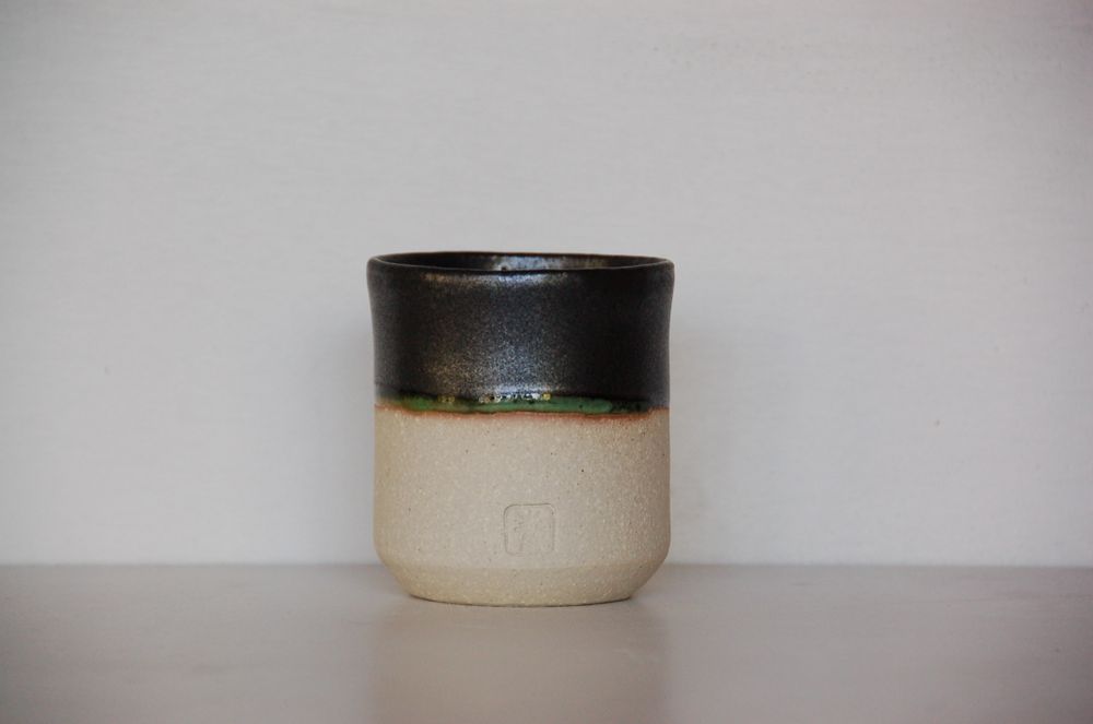 Tasses et mugs - Tasse à thé en porcelaine chamottée - BLEU TERRE