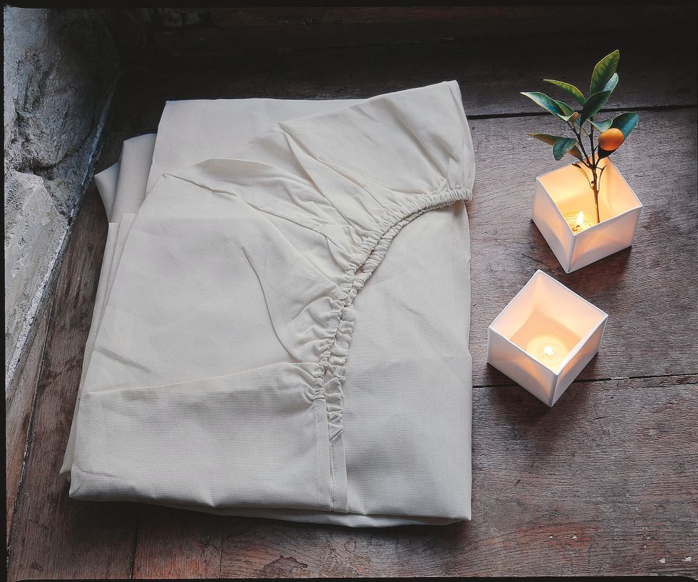 Linge de lit - Ontario Naturel - Drap housse lin métis - ALEXANDRE TURPAULT