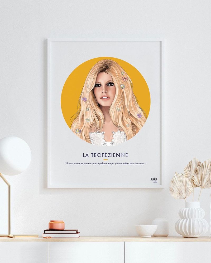 Autres décorations murales - AFFICHE - LA TROPÉZIENNE (édition limitée) - ASÅP CREATIVE STUDIO