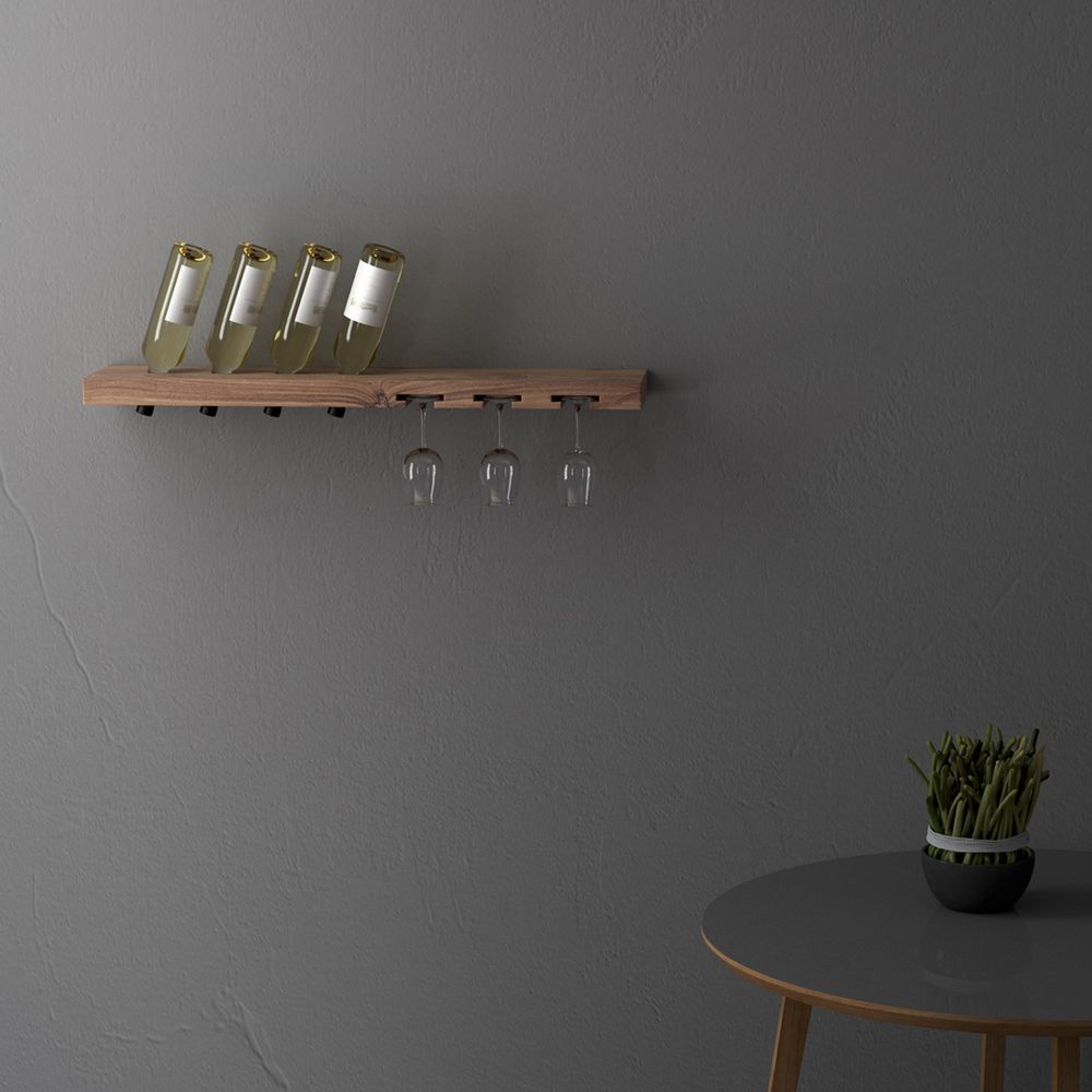 Objets design - Casier à vin pour six verres et quatre bouteilles - TU LAS