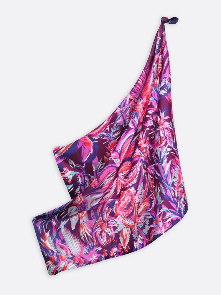 Scarves - LENA SOIE PRUNE - PETRUSSE PARIS