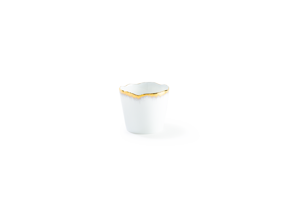 Formal plates - Gold Desire dinnerware set in Limoges porcelain - NON SANS RAISON PORCELAINE DE LIMOGES